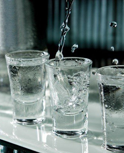 The debugged technological process of preparation of vodka.